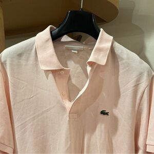 Lacoste Men's Light Pink Polo Shirt